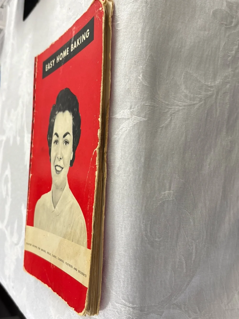 Vintage Easy Home Baking - King Arthur Flour - 1930 cookbook, Red, Spiral